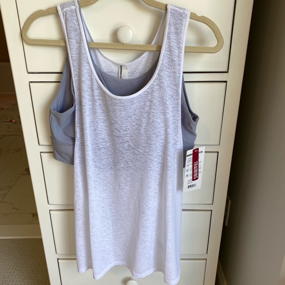 Athletic tank top and sports bra